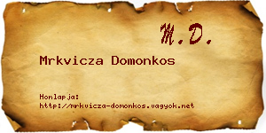 Mrkvicza Domonkos névjegykártya